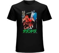 JANGJWEE Men's Japanese Hills Have Eyes Wes Craven Horror Movie Poster Cult Film T Shirt Black Manches Courtes(Large)