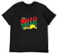 JANGJWEE Men's Round Neck T-Shirt Mello Yello Carefully Designed, Every Design is Just Right Manches Courtes(X-Large)