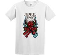 JANGJWEE Men's Round Neck T-Shirt Tedeschi Trucks Band Tour Logo Cotton Short Sleeves White Manches Courtes(Small)