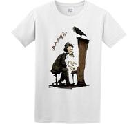 JANGJWEE Men's Round Neck T-Shirt Tom Waits Pianos Comfortable Fabrics to accompany You All Summer White Manches Courtes(XX-Large)