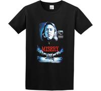 JANGJWEE Men's T-Shirt Feel Soft Misery Movie Hand Wash Recommended Black Manches Courtes(3X-Large)