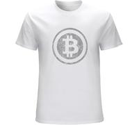 JANGJWEE Vintage Bitcoin T-Shirt for Crypto Currency Traders - Standard T-Shirt White Manches Courtes(Small)