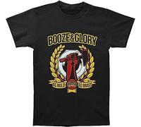 JANGJWEE YANHUI Booze and Glory Men's As Bold As Brass T-Shirt Black T-Shirts à Manches Courtes(3X-Large)