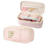 Janhavi Trousse à Crayons de Grande capacité en Oxford de qualité supérieure - Esthétique - Fournitures Scolaires spéciales - Organisateur de Papeterie coloré - Cadeaux pour Filles, Femmes, Adultes