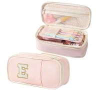 Janhavi Trousse à Crayons de Grande capacité en Oxford de qualité supérieure - Esthétique - Fournitures Scolaires spéciales - Organisateur de Papeterie coloré - Cadeaux pour Filles, Femmes, Adultes