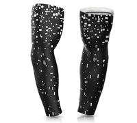 janhensy Manches Gaming Volleyball Cyclisme : Esport Protège-bras Manchettes Manches Manchons de bras Tatouage Blanc Noir Été Hommes Femmes Bloc Moyen-Vine5, Noir , S