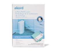 Janibell Akord 330 Lot de 2 recharges pour seau à couches pour adulte - Compatible avec les seaux à couches Akord - Verrouillage des odeurs, facile à couper et à nouer, élimination mains libres