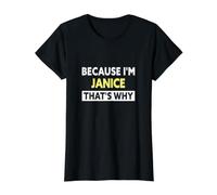 Janice C'est Pourquoi C'est drôle comme nom de Janice T-Shirt Graphique avec Valeur