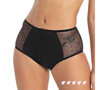 JANICE Culotte Menstruelle Taille Haute Coton BIO - Ultra Absorbant Flux Abondant - Règles Post Accouchement Incontinence Périodique Lavable