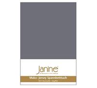 Janine Drap-housse en jersey fin Mako Classic 5007, dimensions : 140 x 200-160 x 200 cm, couleur : gris opale 48