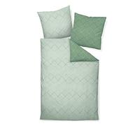 Janine Design Parure de lit en satin de coton mako J.D. 87053-06 1 housse de couette 240 x 220 cm + 2 taies d'oreiller 80 x 80 cm