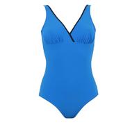 Janine Robin Bassin d'Arcachon - Maillot de Bain 1 pièce coupé sous Poitrine Bleu Roi - Liner 46