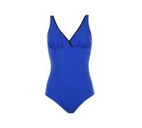 Janine Robin Bassin d'Arcachon - Maillot de Bain 1 pièce coupé sous Poitrine Bleu Roi - Liner 48