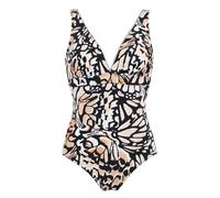 Janine Robin - Maillot 1 pièce coupé Coques Amovibles Rhodes 48 - Noir - Marque Française - Haute Qualité