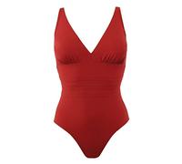 Janine Robin - Maillot de Bain 1 pièce Gainant Addict 46 - Rouge - Marque Française - Haute Qualité