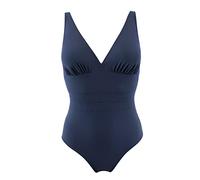 Janine Robin - Maillot de Bain 1 pièce Gainant Addict 48 - Bleu Nuit - Marque Française - Haute Qualité