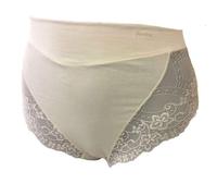 Janira Essential Queen Lot de 2 culottes en coton et dentelle (20/22, Champagne)