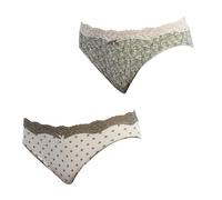 Janira Lot de 2 Culottes en Coton Brislip Coquettes 1031497 pour Femme