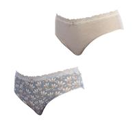 Janira Lot de 2 Culottes en Coton Brislip Coquettes 1032252 pour Femme