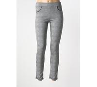 janira pantalons femme de couleur gris 36