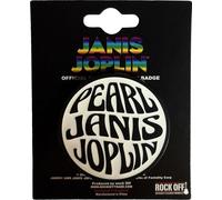 Janis Joplin - Emblème - Badge "Pearl" - Aiguille en alliage de zinc RO14149 (Taille unique) (Noir/Blanc)