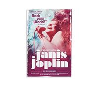 Janis Joplin On Broadway Connecticut Affiche vintage sur toile Motif musique vintage 30 x 45 cm