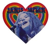Janis Joplin Patch Rainbow Heart Nouveau Officiel Officiel Sew On 100 X 88Mm Size One Size