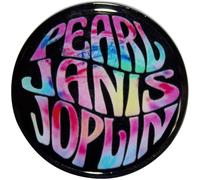 Janis Joplin Pearl Emblem Colour Pin Badge