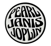 Janis Joplin Pearl Emblem Mono Pin Badge