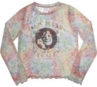 Janis Joplin - "Pearl" T-shirt court pour femme Manches longues RO10784 (S) (Blanc)