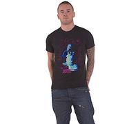 Rockoff Trade Janis Joplin T Shirt Floral Frame Logo Nouveau Officiel Homme Noir Size M