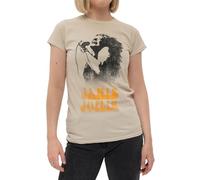 Janis Joplin - T-Shirt # XL Ladies Neutral # Working The Mic [Import]