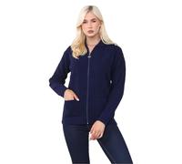 Janisramone® Cardigans à fermeture éclair pour femmes UK, Cardigan uni à manches longues pour dames, Cardigan tricoté à fermeture éclair pour femmes, Cardigans pour femmes avec poches pour l'hiver