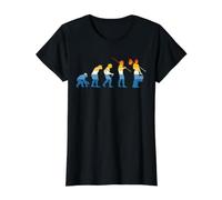 Janitor Evolution Gardien de l'école de Concierge Clean Freak T-Shirt Graphique avec Valeur, Femme, Noir, M