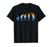 Janitor Evolution Gardien de l'école de Concierge Clean Freak T-Shirt Graphique avec Valeur, Homme, Noir, S