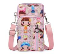 JANKS Petit Sac De Téléphone Portable pour Femme, Pochette Téléphone Portable, Sacoche Femme Bandoulière, Mini Sac en Nylon, Brassard Téléphone Sport, pour Women Girl, Crossbody Armbag Running