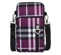 JANKS Petit Sac De Téléphone Portable pour Femme, Pochette Téléphone Portable, Sacoche Femme Bandoulière, Mini Sac en Nylon, Brassard Téléphone Sport, pour Women Girl, Crossbody Armbag Running