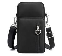 JANKS Petit Sac De Téléphone Portable pour Femme, Pochette Téléphone Portable, Sacoche Femme Bandoulière, Mini Sac en Nylon, Brassard Téléphone Sport, pour Women Girl, Crossbody Armbag Running