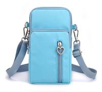 JANKS Petit Sac De Téléphone Portable pour Femme, Pochette Téléphone Portable, Sacoche Femme Bandoulière, Mini Sac en Nylon, Brassard Téléphone Sport, pour Women Girl, Crossbody Armbag Running