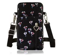 JANKS Petit Sac De Téléphone Portable pour Femme, Pochette Téléphone Portable, Sacoche Femme Bandoulière, Mini Sac en Nylon, Brassard Téléphone Sport, pour Women Girl, Crossbody Armbag Running