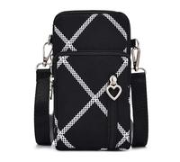 JANKS Petit Sac De Téléphone Portable pour Femme, Pochette Téléphone Portable, Sacoche Femme Bandoulière, Mini Sac en Nylon, Brassard Téléphone Sport, pour Women Girl, Crossbody Armbag Running