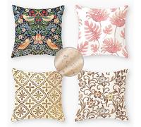 Janktie Housse Coussin 70x70cm Coussin Extérieur Imperméable Lin Housse de Coussin Bohème Géométrique Lot de 4 Housses de Coussins Décoratifs Housse Coussin Canapé pour Jardin Déco Taie Oreiller S152