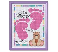 Janlynn Bébé empreintes naissance kit de point de croix