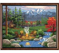 Janlynn "Camp Fire" set de broderie au point de croix, 36x28cm