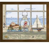Janlynn Coton Sea Breeze Vista Kit Broderie pour Point de Croix Motif 35,6 x 28 cm 14 Fils