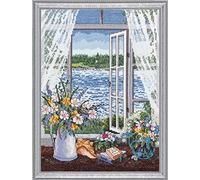 Janlynn Design Works Kit point de croix compté Motif brise de l'océan 23 x 30 cm