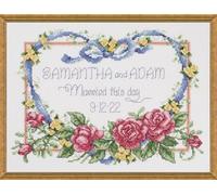 Janlynn Kit de Broderie au Point de Croix « Married This Day », Coton, Multicolore, 20,3 x 25,4 cm