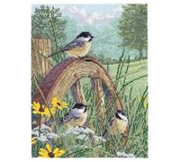 Janlynn Meadow's Edge Kit de Broderie au Point de Croix 14 Fils Multicolore 21,59 x 28,19 x 1,27 cm