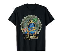 Janmashtami Krishna Divinité - Vœux de Festival Religieux Hi T-Shirt