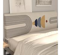 JANMEYO Housse de protection pour tête de lit élastique et douce pour tête de lit simple/double/king size - Housse de protection contre la poussière - Beige - 7 - 220 cm